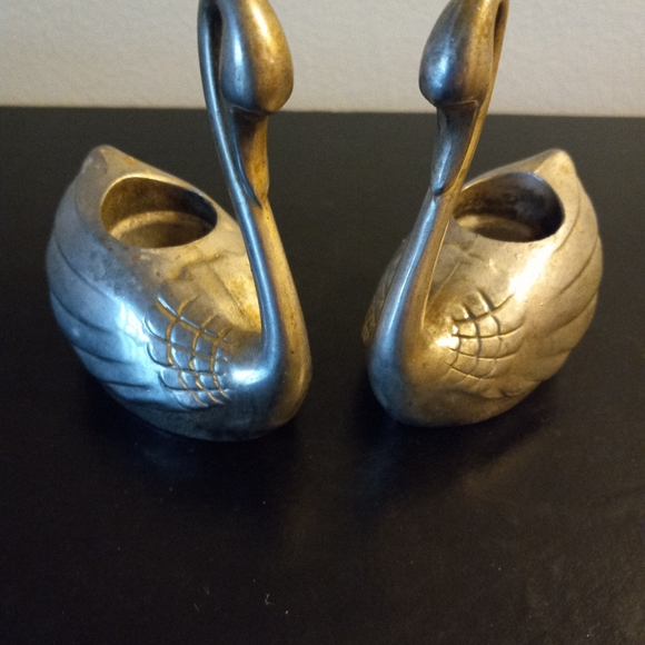 Vintage Swan Candlestick Holders - Picture 3 of 3